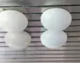 Лампи, плафони, стъклени бели, снимка 1