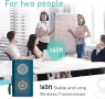 KIMAFUN Двойна безжична микрофонна система, 2.4G безжични микрофонни слушалки, снимка 2