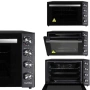 МИНИ ФУРНА , 70л ЧЕРЕН ГРАНИТ LX-9325CTDB,ЧЕРЕН INOX LUXELLLX-9325-CTDX, снимка 7
