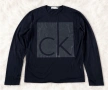 Calvin Klein Jeans блуза с дълъг ръкав – Бяла/Черна, снимка 1