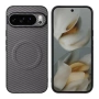 Google Pixel 10 Pro XL Калъф - PC+TPU+Кожа, Карбон, Метален пръстен, 4 цвята, снимка 5