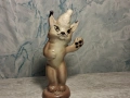 Стара Съветска Руска Порцеланова Фигура Рис Перм, снимка 2
