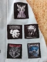 Дънкова мешка с black metal нашивки+подарък диск, снимка 2