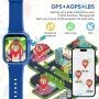 AKUMAKA Детски смарт часовник 4G Детски смарт часовник с GPS и видео разговори Гласов чат SOS , снимка 5