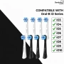 Глави за четки за зъби Oral B iO 3 4 5 6 7 8 9 10 серия, пакет от 8, микс, черни-бели, Dentimra, снимка 2