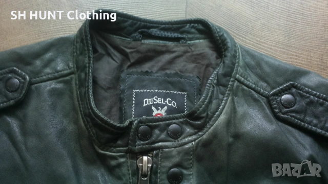 DIESEL LEATHER Jacket Размер XL мъжко яке естествена кожа 18-27, снимка 4 - Якета - 54804741
