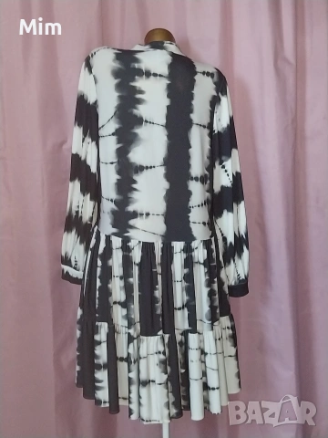 2XL/3XL Еластична рокля на волани , снимка 6 - Рокли - 55019202