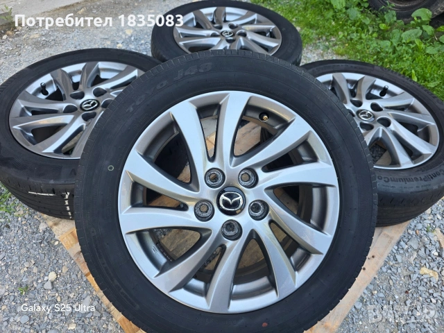 Лети джанти 16ки 5х114.3 Mazda + летни гуми 205/55/16