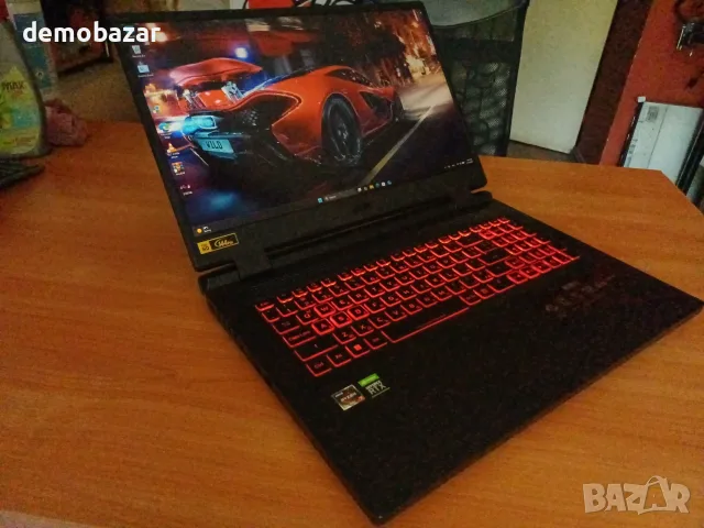 17.3' 144Hz Gaming Acer Nitro /16GB DDR5/RTX 3050ti/1TB Nvme SSD Samsung/КАТО НОВ, снимка 2 - Лаптопи за игри - 55483121