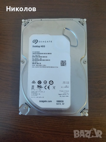 Продавам хард диск 1TB 3.5" SATA за настолен компютър