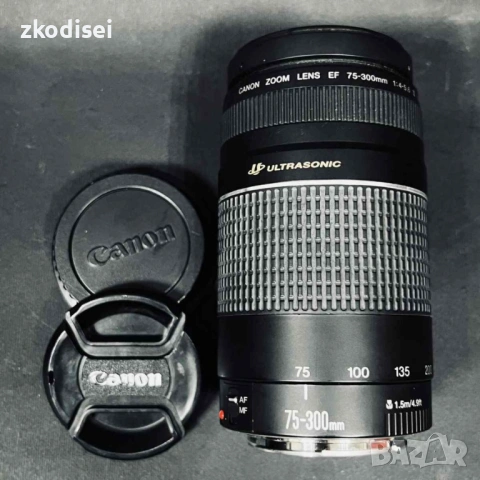 Обектив CANON - 75-300mm, снимка 2 - Обективи и филтри - 54892656
