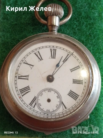 Джобен часовник керамичен циферблат,римски цифри рядък за КОЛЕКЦИОНЕРИ 51717, снимка 10 - Антикварни и старинни предмети - 54078183