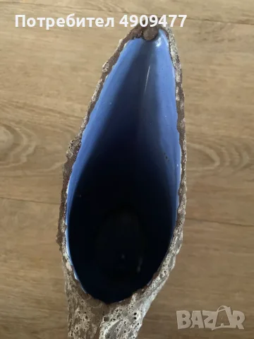 Рядка дизайнерска керамична кана Ceramica Titano – San Marino – Fat Lava – Mid-Century Modern, снимка 5 - Декорация за дома - 55638053