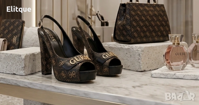 сандали на ток guess 