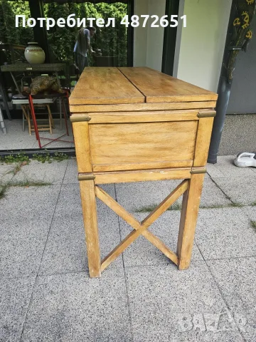 Moving out of Bulgaria sale. Imported Bali Indonesian pair of Credenza, Bookshelf & Decorative Vase, снимка 2 - Скринове - 55333199