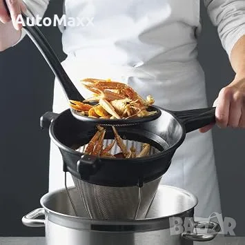 Професионална цедка за бульон Matfer Bourgeat/Chinois с дръжка от екзоглас и фина стоманена мрежа , снимка 7 - Съдове за готвене - 55586102