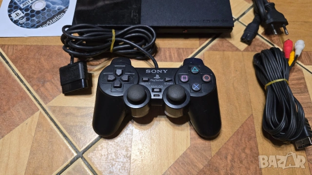 PlayStation 2 PS2 Slim SCPH-90004 комплект, снимка 2 - PlayStation конзоли - 54512491