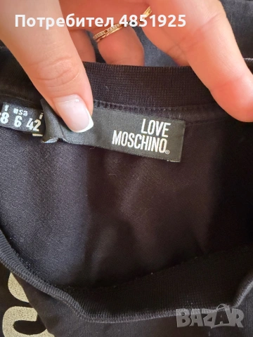 Оригинална рокля тип тениска Moschino, снимка 2 - Рокли - 54838235