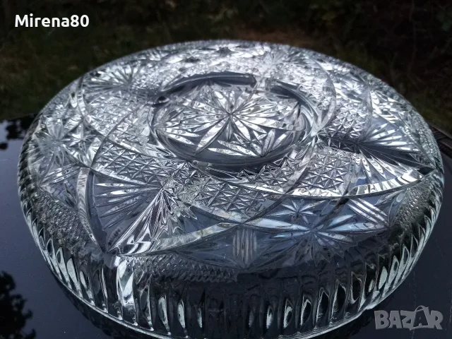 Кристален съд за разядки, снимка 6 - Чинии - 55503368