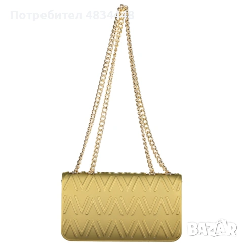 Луксозна златиста дамска чанта през рамо Valentino Pattina Bubble с верижка, снимка 3 - Чанти - 54631952