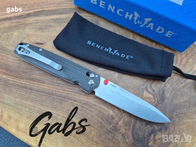 Сгъваем нож Benchmade VALET 485-1, M390.,карбон, снимка 4 - Ножове - 55575069