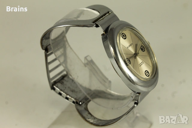 1960's DIOREX Швейцарски Дамски Часовник Гривна, снимка 6 - Дамски - 55077204