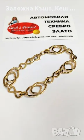 Златна гривна 14К.Тегло 5.23 гр.Дължина 20 см.Цена 380 €