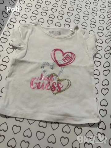 Тениски на Guess 6-9 месеца , снимка 7 - Бебешки блузки - 54109849