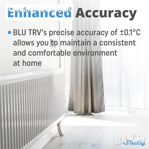 Смарт термоглави Shelly BLU TRV Gateway Gen3 2 броя, снимка 3 - Други стоки за дома - 55177802
