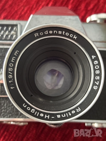 Kodak retina reflex III с обектив Retina heligon 1:1,9 50mm, снимка 2 - Фотоапарати - 55185957