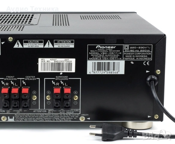 Pioneer VSX-D511, снимка 4 - Ресийвъри, усилватели, смесителни пултове - 54636677
