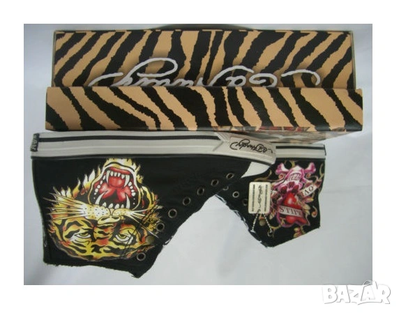 Ed Hardy оригинални унисекс кецове Uk3,5/37, снимка 2 - Кецове - 54685943
