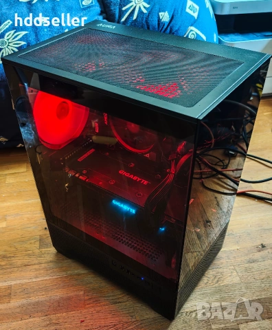 Продавам геймърски компютър RYZEN 5 3600 16GB 1070TI 250GB 1TB 