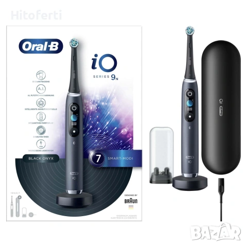 Електрическа четка за зъби Oral-B Braun iO 9n, бяла, снимка 2 - Други - 55061872