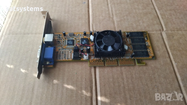 Видео карта NVidia GeForce 2 MX400 Prolink Pixelview MVGA-NVG11AM 64MB SDR 128bit AGP, снимка 5 - Видеокарти - 54258770