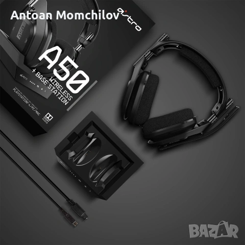 Геймърски слушалки ASTRO Gaming A50 Wireless Gen 4, снимка 2 - Bluetooth слушалки - 54964457