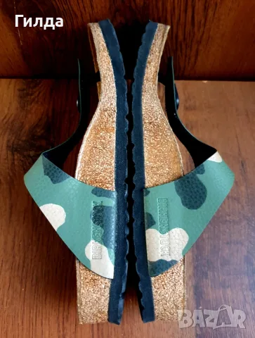 Birkenstock сандали чехли 37 military, снимка 4 - Сандали - 55540625
