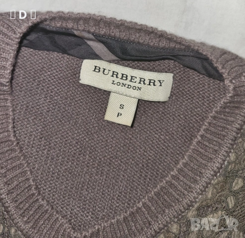 BURBERRY кшмирена блуза С - оригинал, снимка 4 - Блузи с дълъг ръкав и пуловери - 53998633