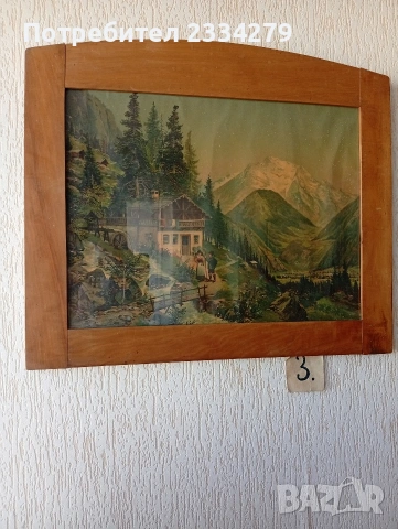 Стари картини, платно масло, авторска изработка. , снимка 11 - Картини - 42158610