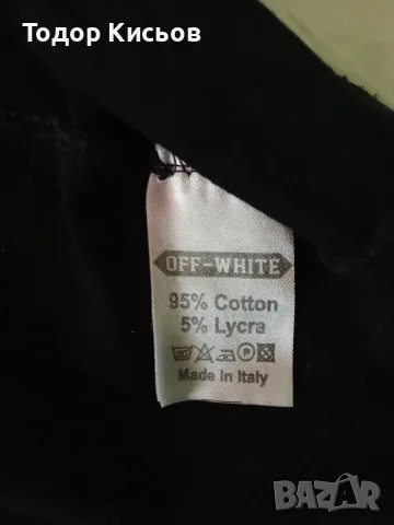 Тениска Main Label Off-White размер L, снимка 8 - Тениски - 55493103