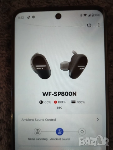 Слушалки Sony WF-SP800N, снимка 11 - Bluetooth слушалки - 54646883
