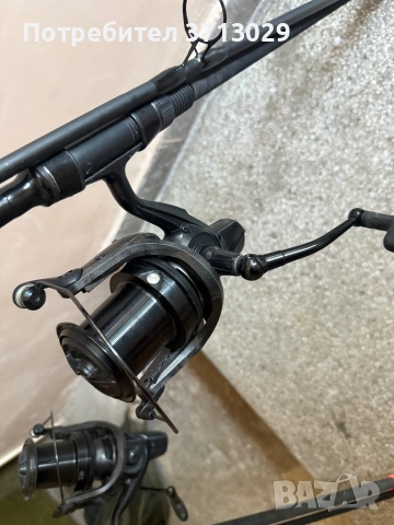 Комплект 2 въдици Fox EOS Pro 13 ft 3.50 lb + 2 макари Daiwa Crosscast, снимка 3 - Въдици - 55179880