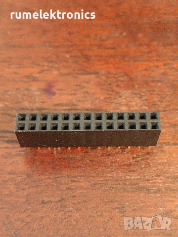 Женски двуредов цокъл 13пин 2,54мм