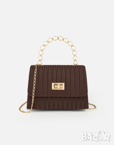 Дамска мини чанта с перли , снимка 5 - Чанти - 54497042