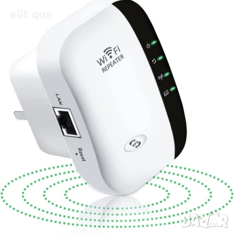 Wi-Fi Repeater 300Mbps – Усилвател и разширител на Wi-Fi сигнала с LAN порт, снимка 2 - Друга електроника - 55120233