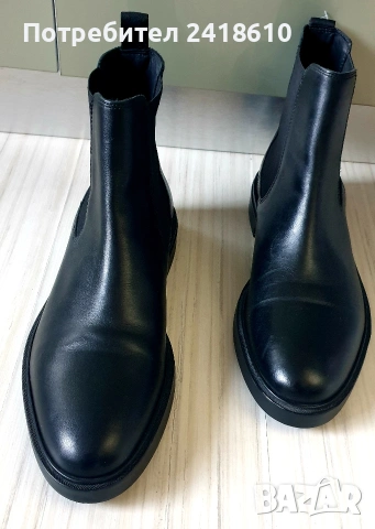 Hugo Boss Leather Size 45/29см ОРИГИНАЛ! Мъжки Ниски Боти от ест. кожа!, снимка 3 - Спортно елегантни обувки - 53736202