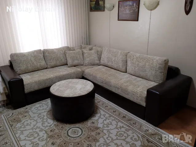 Разтегателен ъглов диван, снимка 2 - Дивани и мека мебел - 55544895