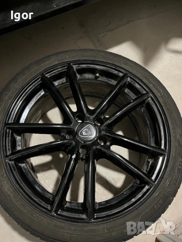 1 брой 18" Джанта Aluett 5x112 Audi A4 A5 A6, Mercedes, VW + Гума, снимка 2 - Гуми и джанти - 54345601