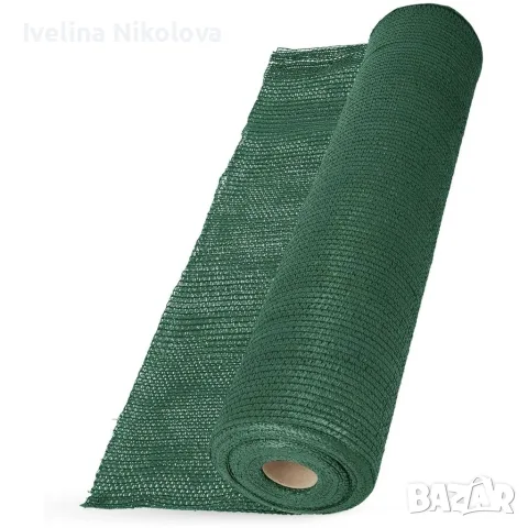Засенчваща мрежа за ограда 1.5х25м, 60% засенчване, HDPE материал с UV защита, снимка 2 - Градински мебели, декорация  - 55310315