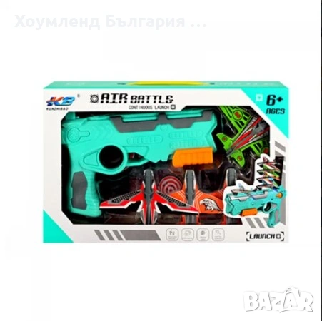 Пистолет изстрелващ 4 самолета, снимка 5 - Влакчета, самолети, хеликоптери - 54331505